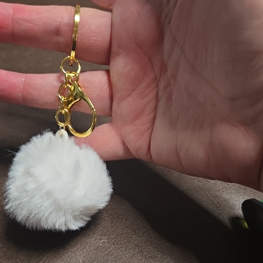 Fluffy Pom Poms Keychain